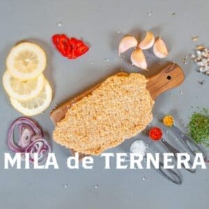 Milanesa de carne de ternera para el horno o freir