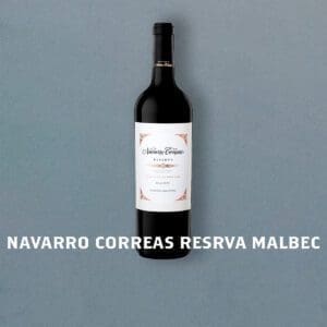 Botella de vino Navarro Correas Reserva Malbec