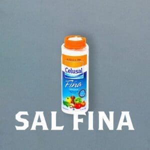 foto de envase de sal fina celusal