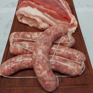 Chorizos de elaboración artesanal hechos de puro cerdo. En Barcelona