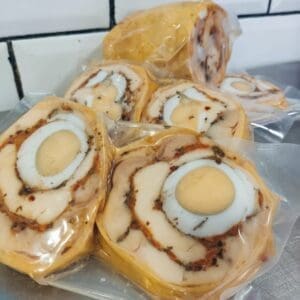 arrollado de pollo artesanal al vacio